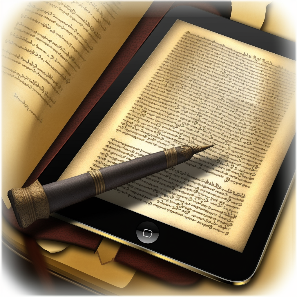 Ipad displaying content Pictorial Parsha Metzora 5782